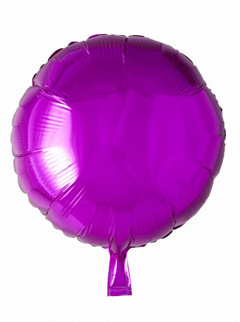 Helium Ballon Rond Fuchsia 46cm leeg van WeFiesta koop je bij Partywinkel