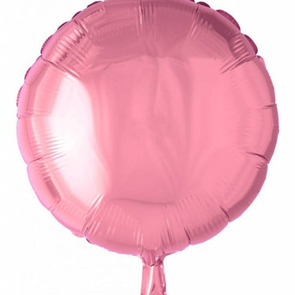 Helium Ballon Rond Lichtroze 46cm leeg van WeFiesta koop je bij Partywinkel