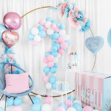 Helium Ballon Rond Lichtroze Leeg 40cm van Partydeco koop je bij Partywinkel