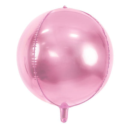 Helium Ballon Rond Lichtroze Leeg 40cm van Partydeco koop je bij Partywinkel