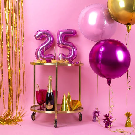 Helium Ballon Rond Lichtroze Leeg 40cm van Partydeco koop je bij Partywinkel