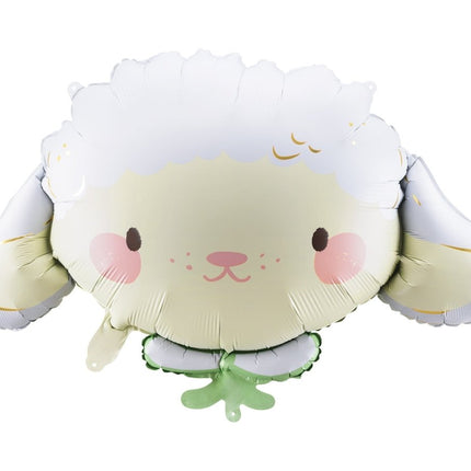 Helium Ballon Schaap Leeg 67cm van Partydeco koop je bij Partywinkel