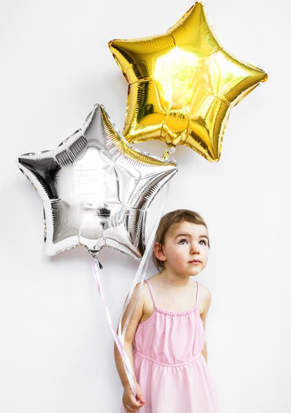 Helium Ballon Ster Goud Glansend Leeg 48cm van Partydeco koop je bij Partywinkel