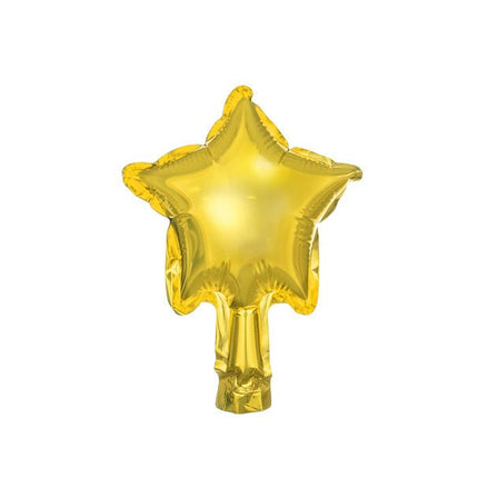 Helium Ballon Ster Goud Leeg 12cm 25st van Partydeco koop je bij Partywinkel