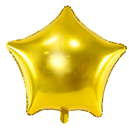 Helium Ballon Ster Goud Leeg 70cm van Partydeco koop je bij Partywinkel