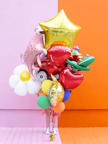 Helium Ballon Ster Goud Leeg 70cm van Partydeco koop je bij Partywinkel