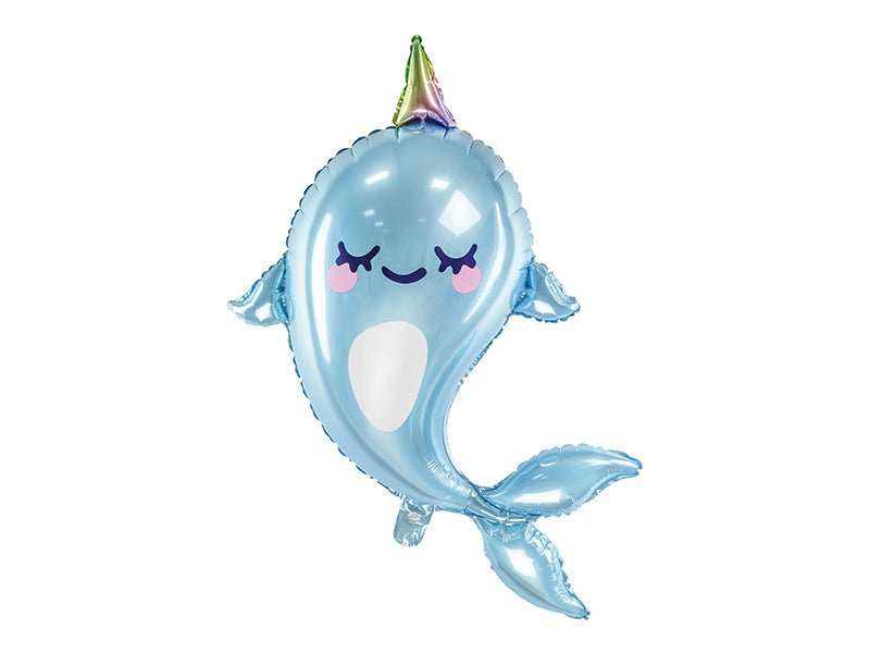 Helium Ballon Walvis Leeg 87cm van Partydeco koop je bij Partywinkel