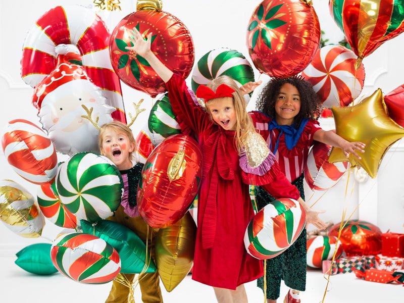 Helium Ballon Zuurstok Rood Leeg 82cm van Partydeco koop je bij Partywinkel