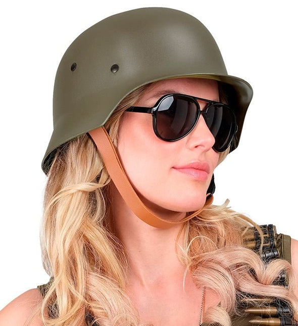 Helm Militair Groen van Widmann koop je bij Partywinkel