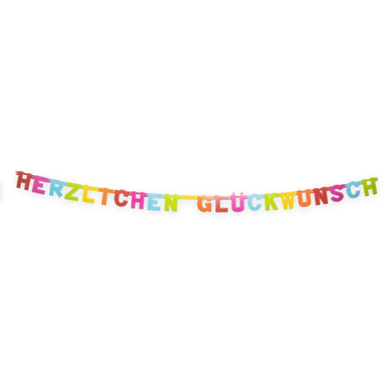 Herzlichen GlüCkwunsch Letterslinger 2,4m van WeFiesta koop je bij Partywinkel