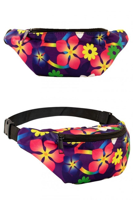 Heuptasje Flower Power Paars van PartyXplosion koop je bij Partywinkel
