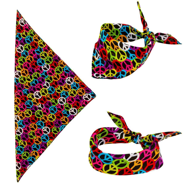 Hippie 60S Bandana 55cm van Widmann koop je bij Partywinkel