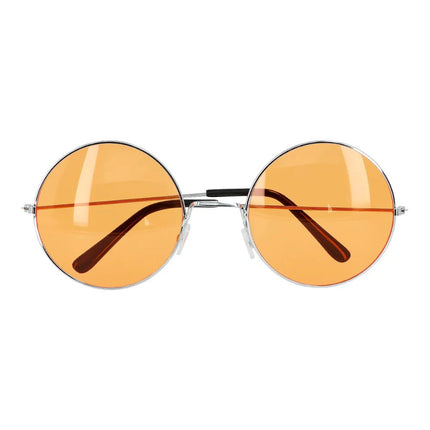 Hippie 60S Bril Oranje Xl van Boland koop je bij Partywinkel