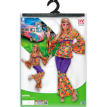 Hippie 60S Kostuum Dames Fluweel van Widmann koop je bij Partywinkel