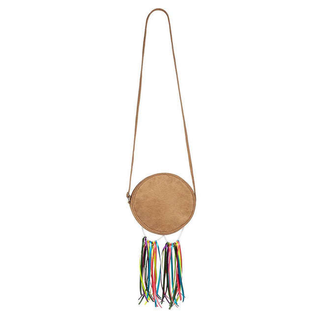 Hippie 60S Schoudertasje Regenboog Peace van Boland koop je bij Partywinkel