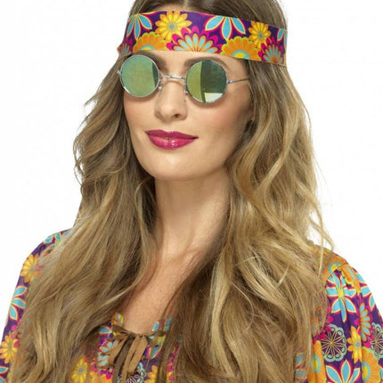Hippie Bril Spiegelglas van Smiffys koop je bij Partywinkel