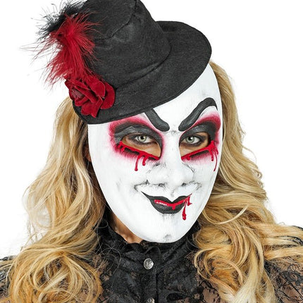 Hoed Masker Zwart Wit van Widmann koop je bij Partywinkel