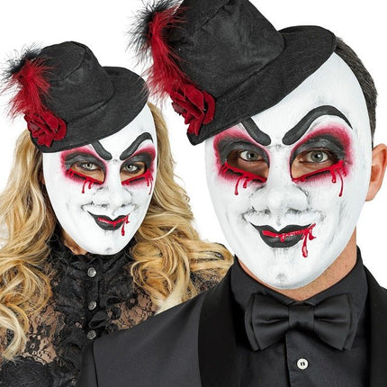 Hoed Masker Zwart Wit van Widmann koop je bij Partywinkel