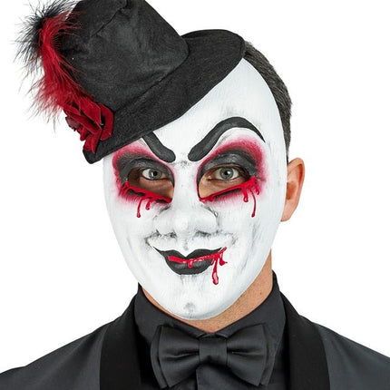 Hoed Masker Zwart Wit van Widmann koop je bij Partywinkel