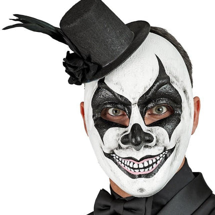 Hoed Masker Zwart Wit Schedel van Widmann koop je bij Partywinkel