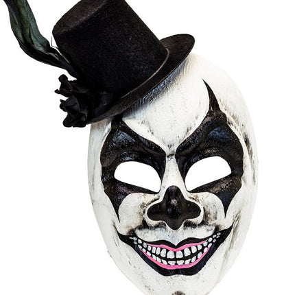 Hoed Masker Zwart Wit Schedel van Widmann koop je bij Partywinkel