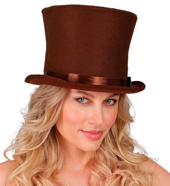 Hoge Hoed Bruin van Widmann koop je bij Partywinkel