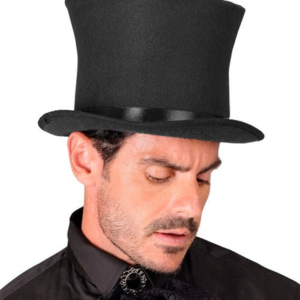 Hoge Hoed Zwart van Widmann koop je bij Partywinkel