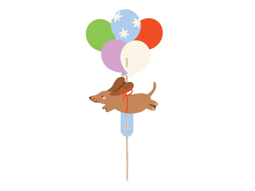Hond Taarttopper 17cm van Partydeco koop je bij Partywinkel