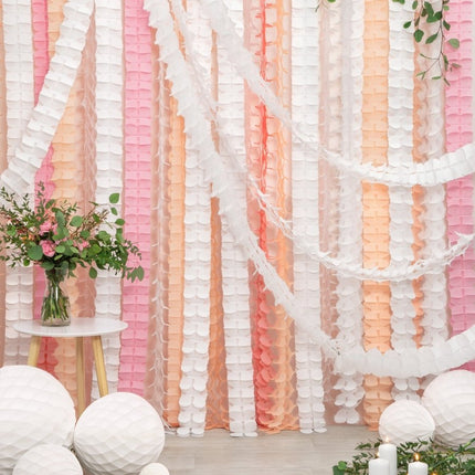 Honeycomb Bal Wit 40cm van Partydeco koop je bij Partywinkel