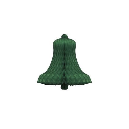 Honeycomb Kerstklok Groen 28cm 2st van Haza Witbaard koop je bij Partywinkel