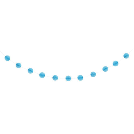 Honeycomb Slinger Lichtblauw 2,2m van Unique koop je bij Partywinkel