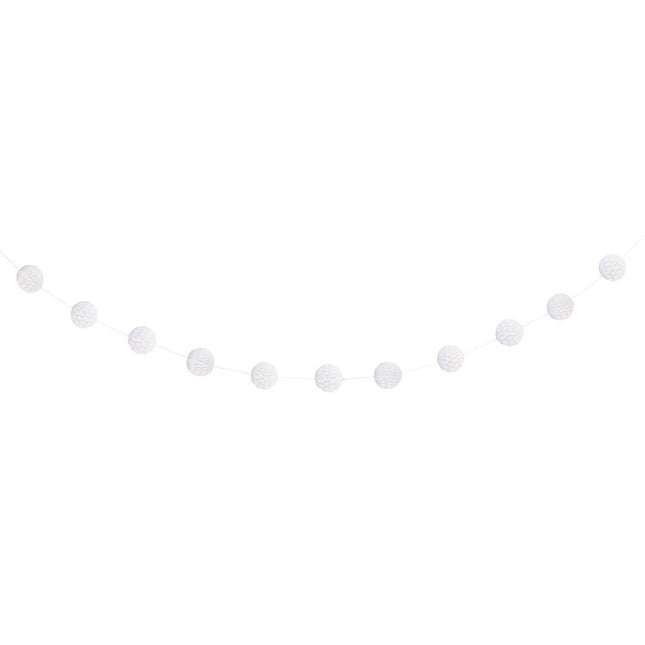 Honeycomb Slinger Wit 2,2m van Unique koop je bij Partywinkel