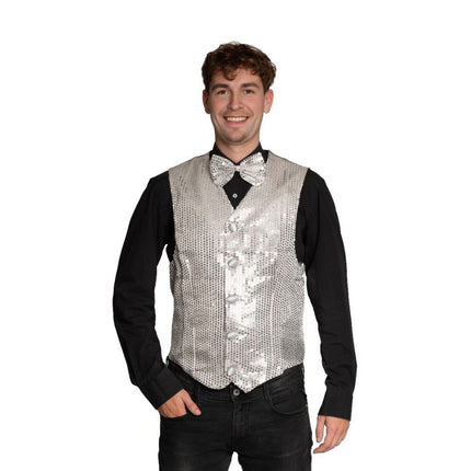 Cardigan + rosett Silver