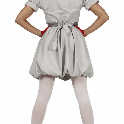 Horror Clown Halloween Kostuum Dames Grijs van Fiestas Guirca koop je bij Partywinkel