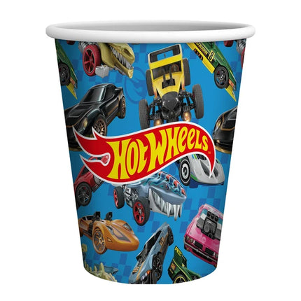 Hot Wheels-muggar, blå, 250 ml, 8 st