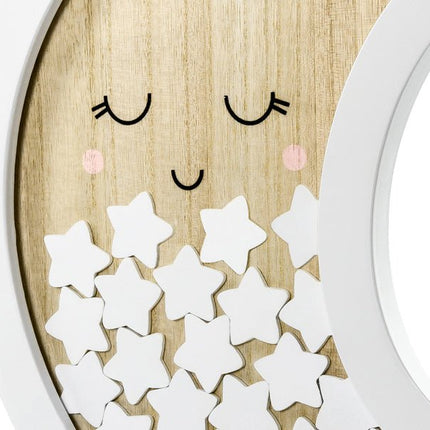Houten Gastenboek Maan 38,5cm van Partydeco koop je bij Partywinkel