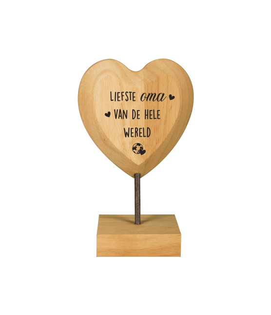 Houten Hart Oma van Paper Dreams koop je bij Partywinkel