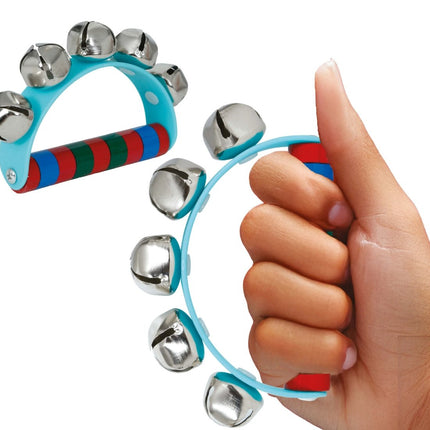 Houten jingle bell Ratel 9x11 cm van Fiestas Guirca koop je bij Partywinkel