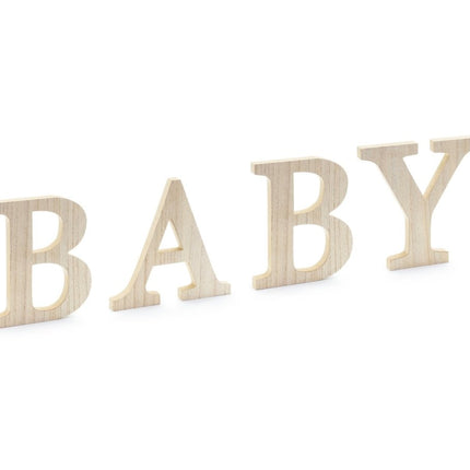 Houten Letters Baby van Partydeco koop je bij Partywinkel