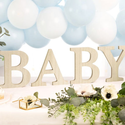 Houten Letters Baby van Partydeco koop je bij Partywinkel