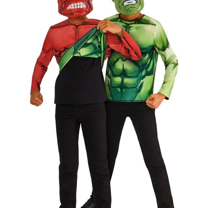 Hulk Reversible Shirt en Maskers Kind van Rubies koop je bij Partywinkel