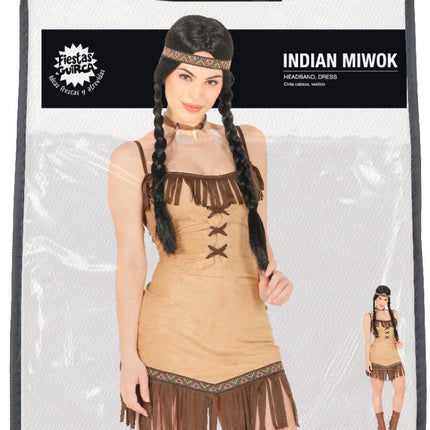 Indiaanse Jurk Dames Kort van Fiestas Guirca koop je bij Partywinkel