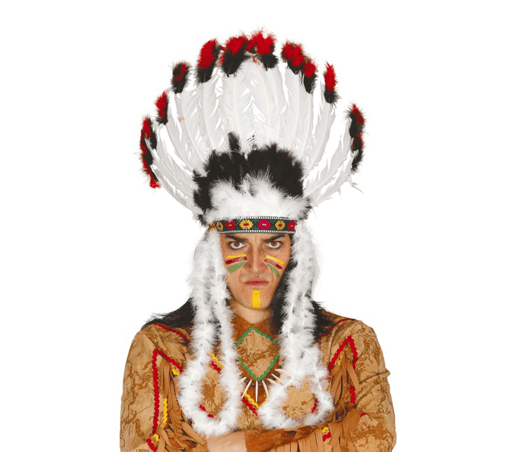 Indiaanse Verenhoed van Fiestas Guirca koop je bij Partywinkel