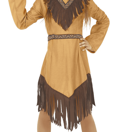 Indiaas Meisje Kostuum Bruin van Fiestas Guirca koop je bij Partywinkel