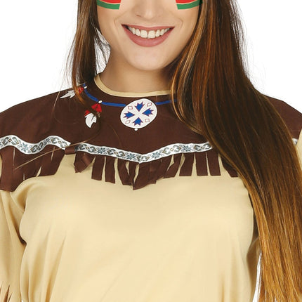 Indianen Kostuum Beige Dames van Fiestas Guirca koop je bij Partywinkel