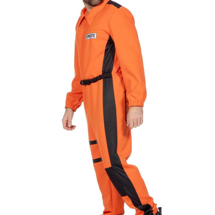 Inmate overall oranje van Wilbers & Wilbers koop je bij Partywinkel