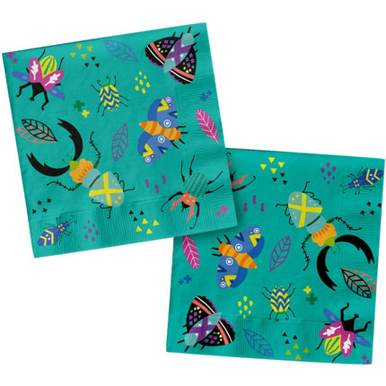 Insecten Servetten 33cm 20st van Folat koop je bij Partywinkel
