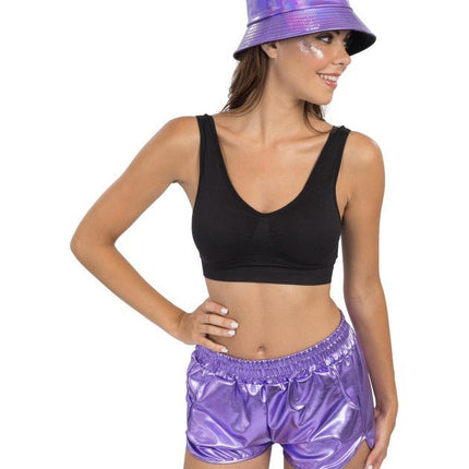 Iriserende Paarse Vissershoed One Size van CHAKS koop je bij Partywinkel