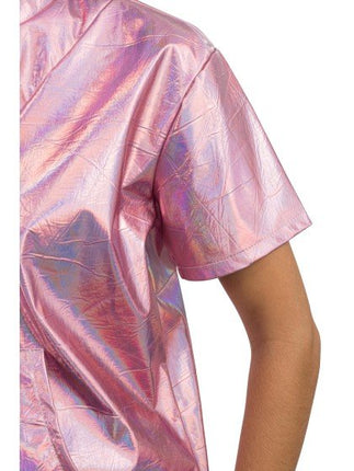 Iriserende Roze Festivalset Dames 2-Delig van CHAKS koop je bij Partywinkel