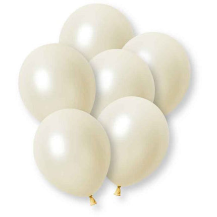 Ivoorkleur Ballonnen 30cm 8st van Unique koop je bij Partywinkel